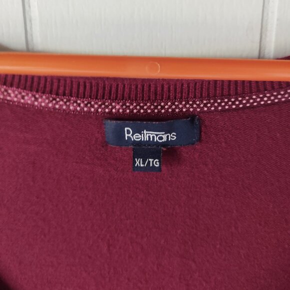 Reitmans Raspberry Long Sleeve Sweater - Picture 7 of 7